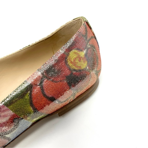NEW Chanel Interlocking CC Logo Loafers Flats Shoes Gold Floral Leather 36.5 6 - Picture 4 of 12